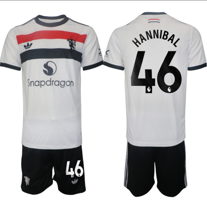 Men 2024-2025 Club Manchester United away white #46 Soccer Jersey